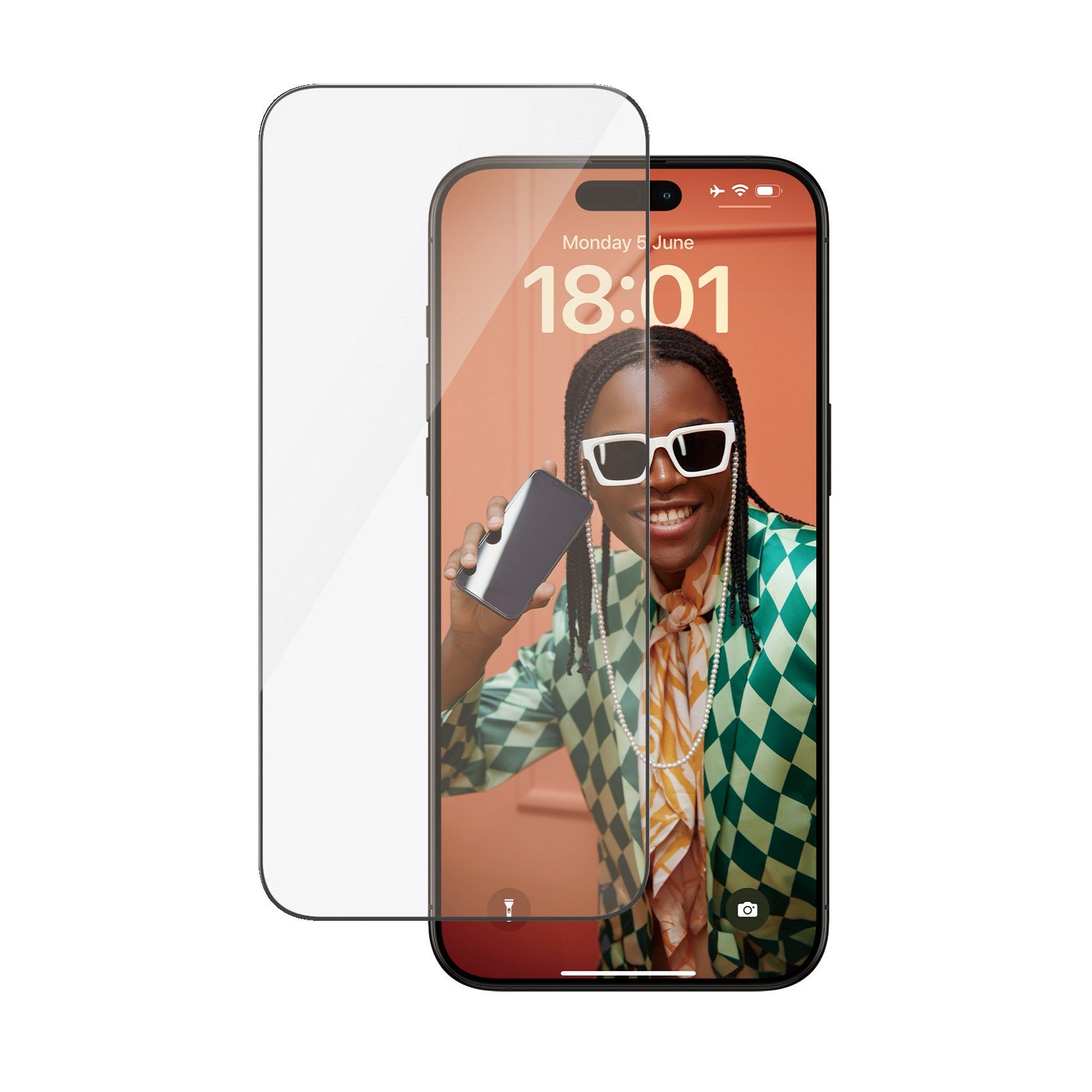 PanzerGlass® Displayschutz iPhone 15 Pro Max | Ultra-Wide Fit m. EasyAligner